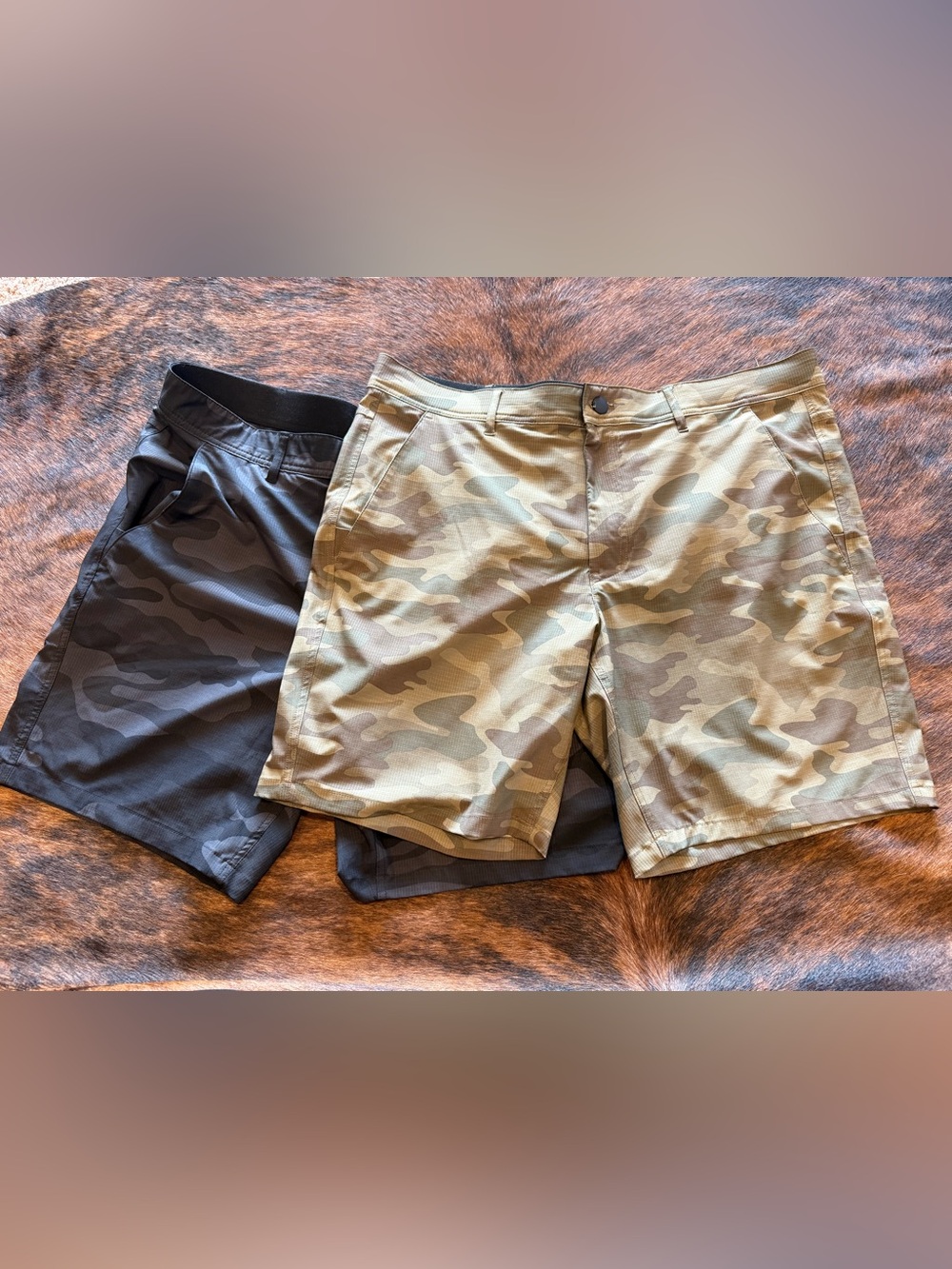 2 Pairs Men's Camo Shorts